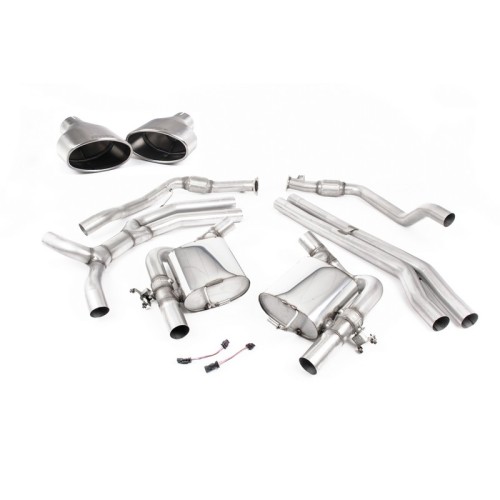 SSXAU752 Milltek Cat-back Race Non-resonated Audi RS4 B9 2.9 V6 Avant SENZA OPF/GPF scarico sportivo terminale marmitta decat sk
