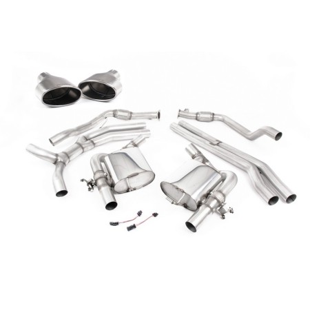 SSXAU752 Milltek Cat-back Race Non-resonated Audi RS4 B9 2.9 V6 Avant SENZA OPF/GPF scarico sportivo terminale marmitta decat sk