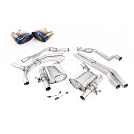 SSXAU804 Milltek Cat-back Race Non-resonated Audi RS4 B9 2.9 V6 Avant SENZA OPF/GPF scarico sportivo terminale marmitta decat sk