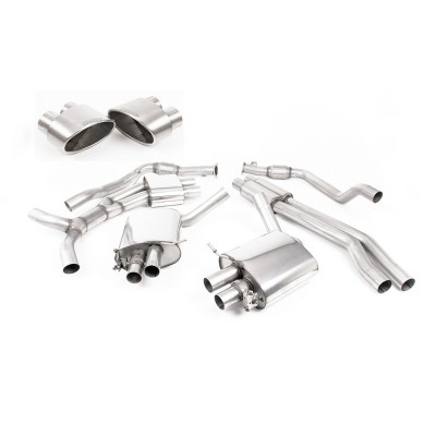 SSXAU805 Milltek Cat-back Resonated Audi RS4 B9 2.9 V6 Avant SENZA OPF/GPF scarico sportivo terminale marmitta decat skat 200 ce