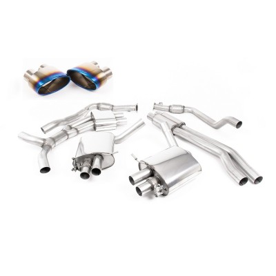 SSXAU806 Milltek Cat-back Resonated Audi RS4 B9 2.9 V6 Avant SENZA OPF/GPF scarico sportivo terminale marmitta decat skat 200 ce