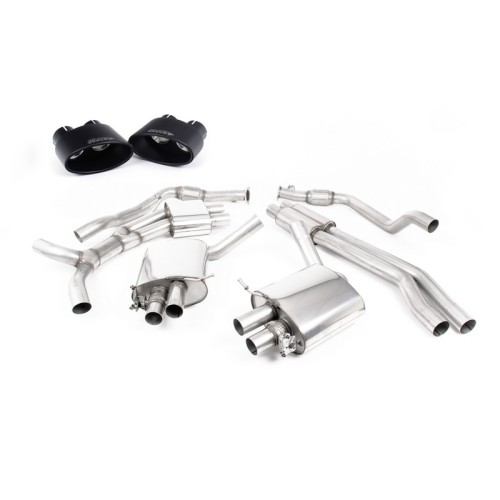 SSXAU754 Milltek Cat-back Resonated Audi RS5 B9 2.9 V6 Coupe SENZA OPF/GPF scarico sportivo terminale marmitta decat skat 200 ce