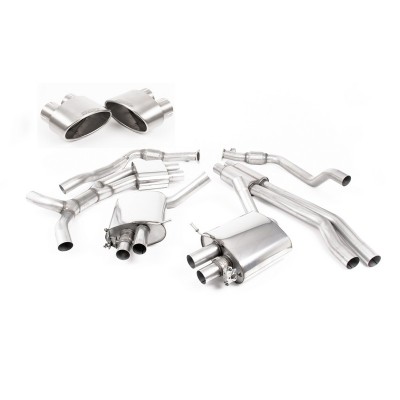 SSXAU809 Milltek Cat-back Resonated Audi RS5 B9 2.9 V6 Coupe SENZA OPF/GPF scarico sportivo terminale marmitta decat skat 200 ce