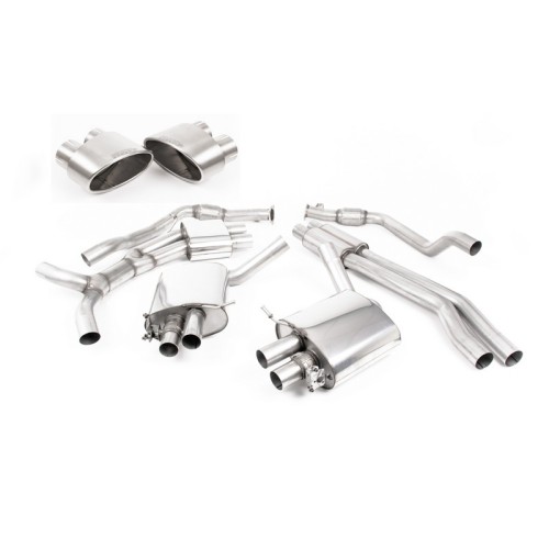 SSXAU809 Milltek Cat-back Resonated Audi RS5 B9 2.9 V6 Coupe SENZA OPF/GPF scarico sportivo terminale marmitta decat skat 200 ce