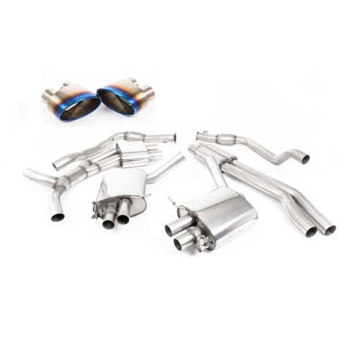 SSXAU810 Milltek Cat-back Resonated Audi RS5 B9 2.9 V6 Coupe SENZA OPF/GPF scarico sportivo terminale marmitta decat skat 200 ce
