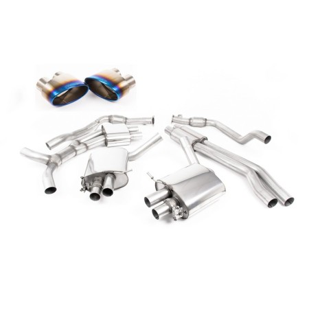 SSXAU810 Milltek Cat-back Resonated Audi RS5 B9 2.9 V6 Coupe SENZA OPF/GPF scarico sportivo terminale marmitta decat skat 200 ce