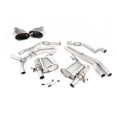 SSXAU811 Milltek Cat-back Race Non-resonated Audi RS5 B9 2.9 V6 Coupe SENZA OPF/GPF scarico sportivo terminale marmitta decat sk