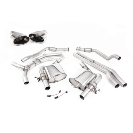 SSXAU829 Milltek Cat-back Non-resonated Audi RS5 B9 2.9 V6 Sportback CON OPF/GPF scarico sportivo terminale marmitta decat skat 