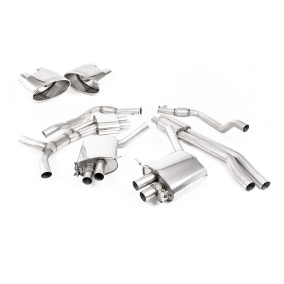 SSXAU833 Milltek Cat-back Resonated Audi RS5 B9 2.9 V6 Sportback CON OPF/GPF scarico sportivo terminale marmitta decat skat 200 