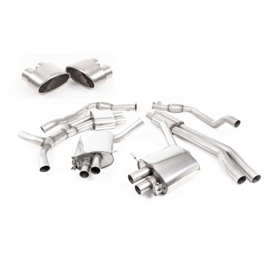 SSXAU835 Milltek Cat-back Resonated Audi RS5 B9 2.9 V6 Sportback CON OPF/GPF scarico sportivo terminale marmitta decat skat 200 
