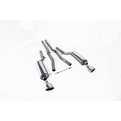 SSXAU355 Milltek Cat-back Non-resonated Audi RS6 C5 V8 scarico sportivo terminale marmitta decat skat 200 celle