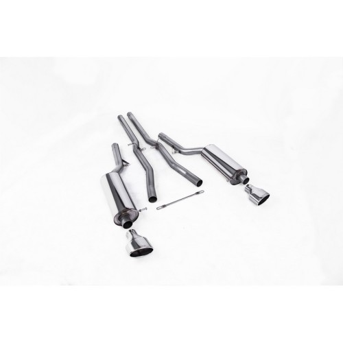 SSXAU355 Milltek Cat-back Non-resonated Audi RS6 C5 V8 scarico sportivo terminale marmitta decat skat 200 celle