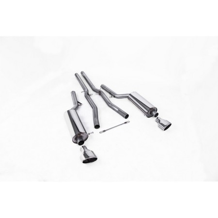 SSXAU355 Milltek Cat-back Non-resonated Audi RS6 C5 V8 scarico sportivo terminale marmitta decat skat 200 celle