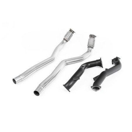 SSXAU555 Milltek Downpipe De-Cat  Audi RS6 C7 4.0 scarico sportivo terminale marmitta decat skat 200 celle