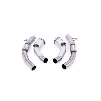 SSXAU870 Milltek Downpipe De-Cat  Audi RS6 C8 4.0 V8 scarico sportivo terminale marmitta decat skat 200 celle