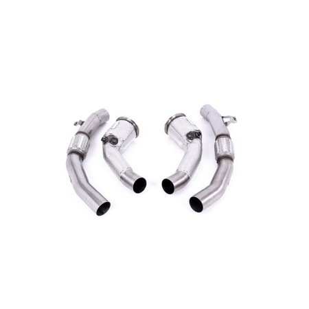 SSXAU870 Milltek Downpipe De-Cat  Audi RS6 C8 4.0 V8 scarico sportivo terminale marmitta decat skat 200 celle