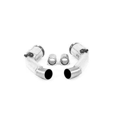 SSXAU871 Milltek Downpipe De-Cat  Audi RS6 C8 4.0 V8 scarico sportivo terminale marmitta decat skat 200 celle