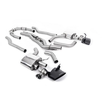 SSXAU904 Milltek Cat-back Non-resonated Audi RS6 C8 4.0 V8 scarico sportivo terminale marmitta decat skat 200 celle