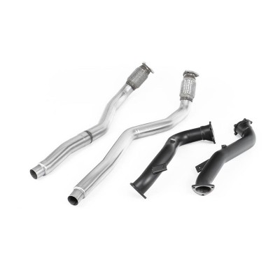 SSXAU634 Milltek Downpipe De-Cat  Audi RS7 C7 Sportback 4.0 V8 scarico sportivo terminale marmitta decat skat 200 celle