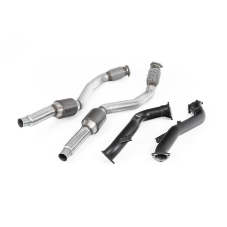SSXAU635 Milltek Downpipe con Cat sportivi Audi RS7 C7 Sportback 4.0 V8 scarico sportivo terminale marmitta decat skat 200 celle