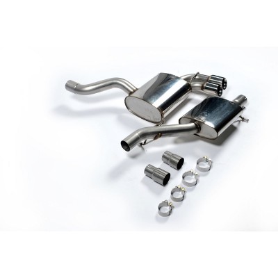 SSXAU126 Milltek Cat-back Resonated Audi S3 8P 3 porte scarico sportivo terminale marmitta decat skat 200 celle