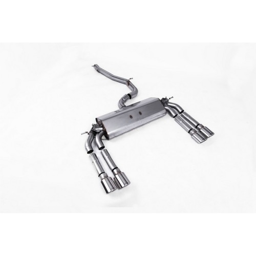 SSXAU473 Milltek Cat-back Non-resonated Audi S3 8V Berlina/Cabrio scarico sportivo terminale marmitta decat skat 200 celle