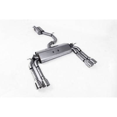 SSXAU476 Milltek Cat-back Resonated Audi S3 8V Berlina/Cabrio scarico sportivo terminale marmitta decat skat 200 celle