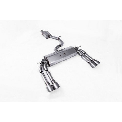 SSXAU477 Milltek Cat-back Resonated Audi S3 8V Berlina/Cabrio scarico sportivo terminale marmitta decat skat 200 celle