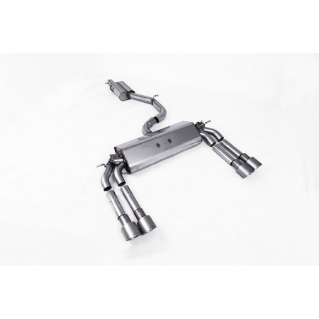 SSXAU477 Milltek Cat-back Resonated Audi S3 8V Berlina/Cabrio scarico sportivo terminale marmitta decat skat 200 celle