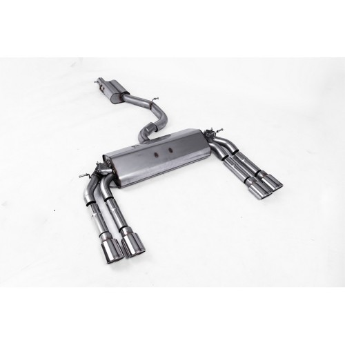 SSXAU478 Milltek Cat-back Resonated Audi S3 8V Berlina/Cabrio scarico sportivo terminale marmitta decat skat 200 celle