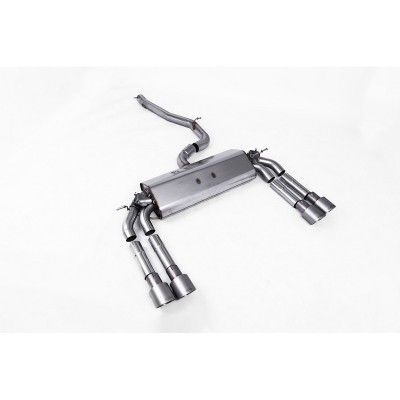 SSXAU472 Milltek Cat-back Non-resonated Audi S3 8V.2 Sedan/Cabrio CON OPF/GPF scarico sportivo terminale marmitta decat skat 200