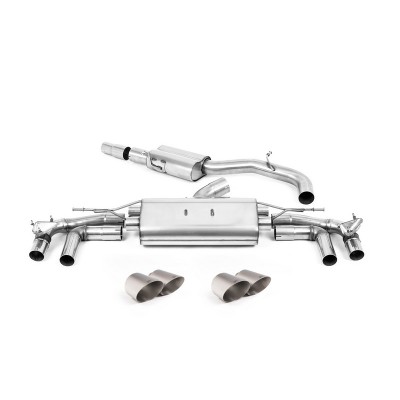 SSXAU913 Milltek Particulate Filter-back Resonated Audi S3 8Y Sportback 310/333cv scarico sportivo terminale marmitta decat skat