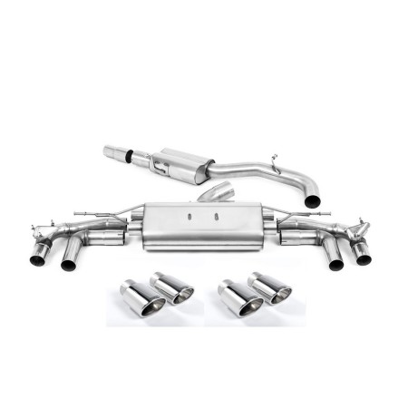 SSXAU917 Milltek Particulate Filter-back Resonated Audi S3 8Y Sportback 310/333cv scarico sportivo terminale marmitta decat skat