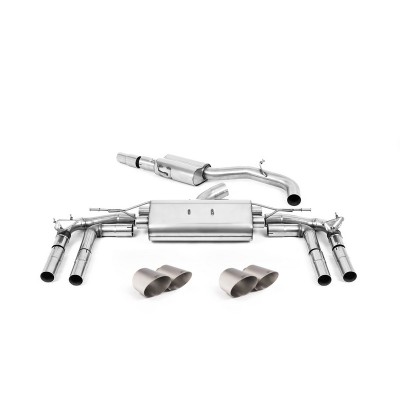 SSXAU927 Milltek Particulate Filter-back Resonated Audi S3 8Y Sedan 310/333cv scarico sportivo terminale marmitta decat skat 200