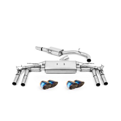 SSXAU928 Milltek Particulate Filter-back Resonated Audi S3 8Y Sedan 310/333cv scarico sportivo terminale marmitta decat skat 200