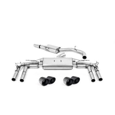 SSXAU929 Milltek Particulate Filter-back Resonated Audi S3 8Y Sedan 310/333cv scarico sportivo terminale marmitta decat skat 200