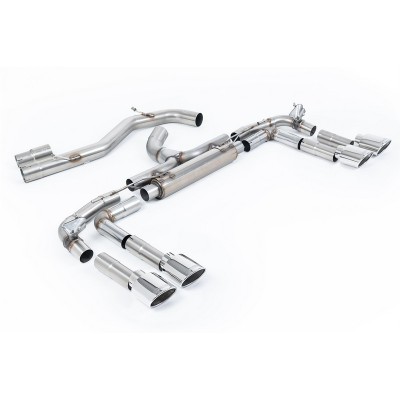 SSXAU1017 Milltek Particulate Filter-back Race Non-resonated Audi S3 8Y Sedan 310/333cv scarico sportivo terminale marmitta deca