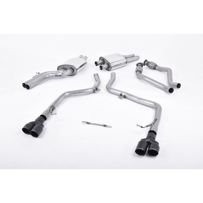 SSXAU557 Milltek Cat-back Race Audi S4 B8 3.0 V6 scarico sportivo terminale marmitta decat skat 200 celle