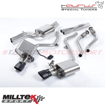 SSXAU380 Milltek Cat-back Audi S5 B8 Coupe/Cabriolet 3.0 Tfsi S-tronic scarico sportivo terminale marmitta decat skat 200 celle