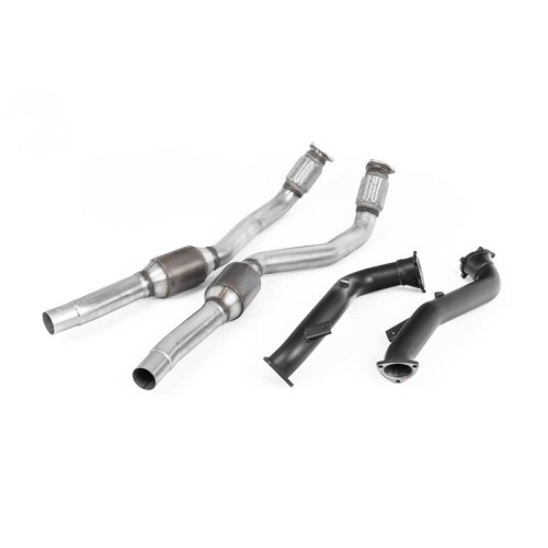 SSXAU554 Milltek Downpipe con Cat sportivi Audi S6 C7 4.0 TFSI scarico sportivo terminale marmitta decat skat 200 celle