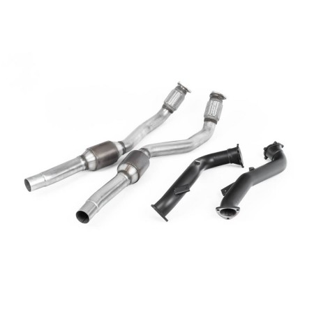 SSXAU554 Milltek Downpipe con Cat sportivi Audi S7 Sportback C7 4.0 TFSI S tronic scarico sportivo terminale marmitta decat skat