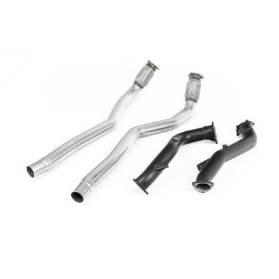 SSXAU555 Milltek Downpipe De-Cat  Audi S7 Sportback C7 4.0 TFSI S tronic scarico sportivo terminale marmitta decat skat 200 cell