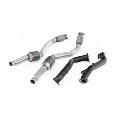 SSXAU635 Milltek Downpipe con Cat sportivi Audi S7 Sportback C7 4.0 TFSI S tronic scarico sportivo terminale marmitta decat skat