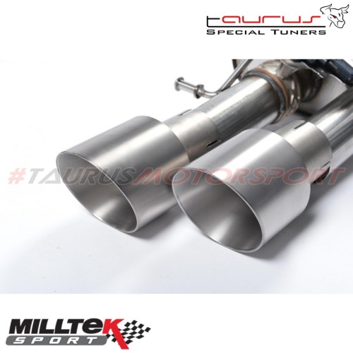 SSXAU466 Milltek Cat-back Resonated Audi S8 D4 4.0 Tfsi Tiptronic scarico sportivo terminale marmitta decat skat 200 celle