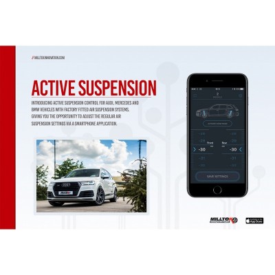 SSXAU669 Milltek Active Suspension Control Audi SQ7 4.0 V8 TDI scarico sportivo terminale marmitta decat skat 200 celle