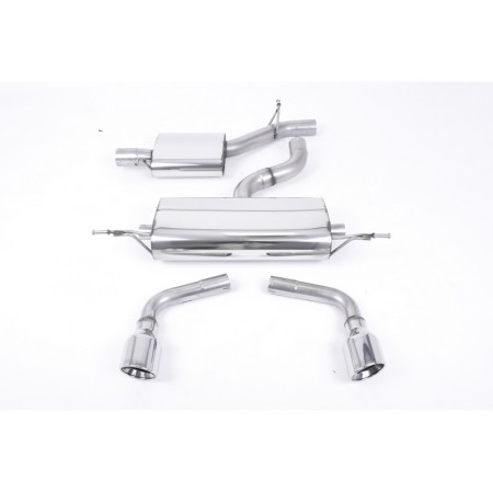 SSXAU146 Milltek Cat-back Resonated Audi TT 8J 3.2 Quattro scarico sportivo terminale marmitta decat skat 200 celle
