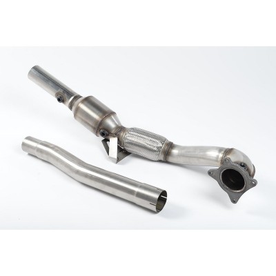 SSXAU204 Milltek Downpipe Cast con Cat HJS Audi TT 8J TTS Quattro scarico sportivo terminale marmitta decat skat 200 celle