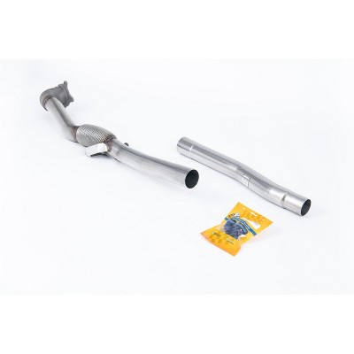 SSXAU747 Milltek Downpipe De-Cat  Audi TT 8J TTS Quattro scarico sportivo terminale marmitta decat skat 200 celle