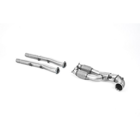 SSXAU897 Milltek Downpipe De-Cat  Audi TT 8S TTRS 2.5 CON GPF/OPF scarico sportivo terminale marmitta decat skat 200 celle