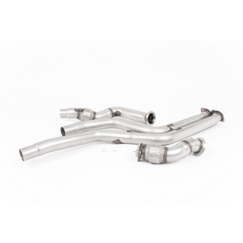 SSXBM1094 Milltek Downpipe De-Cat  BMW Serie 2 F87 M2 Competition scarico sportivo terminale marmitta decat skat 200 celle